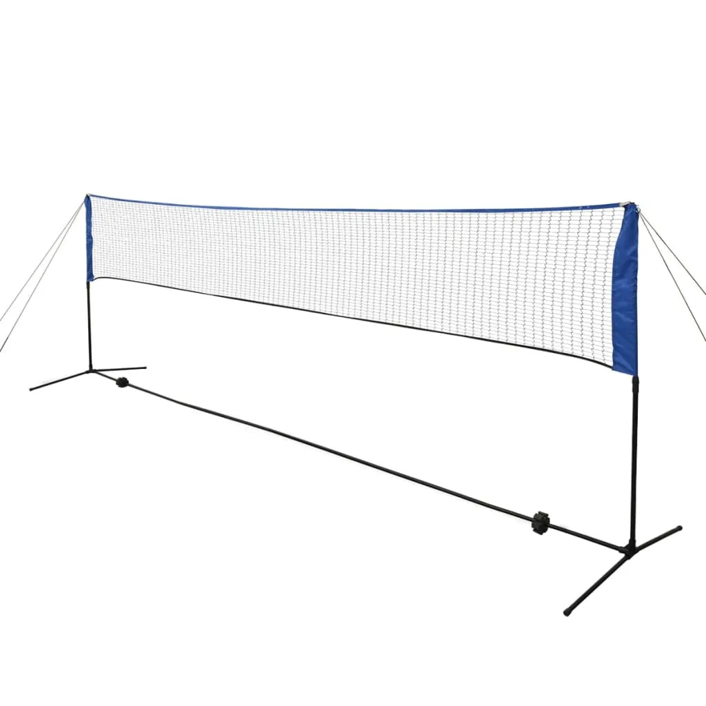 vidaXL Badminton Net Set with Shuttlecocks 500x155 cm