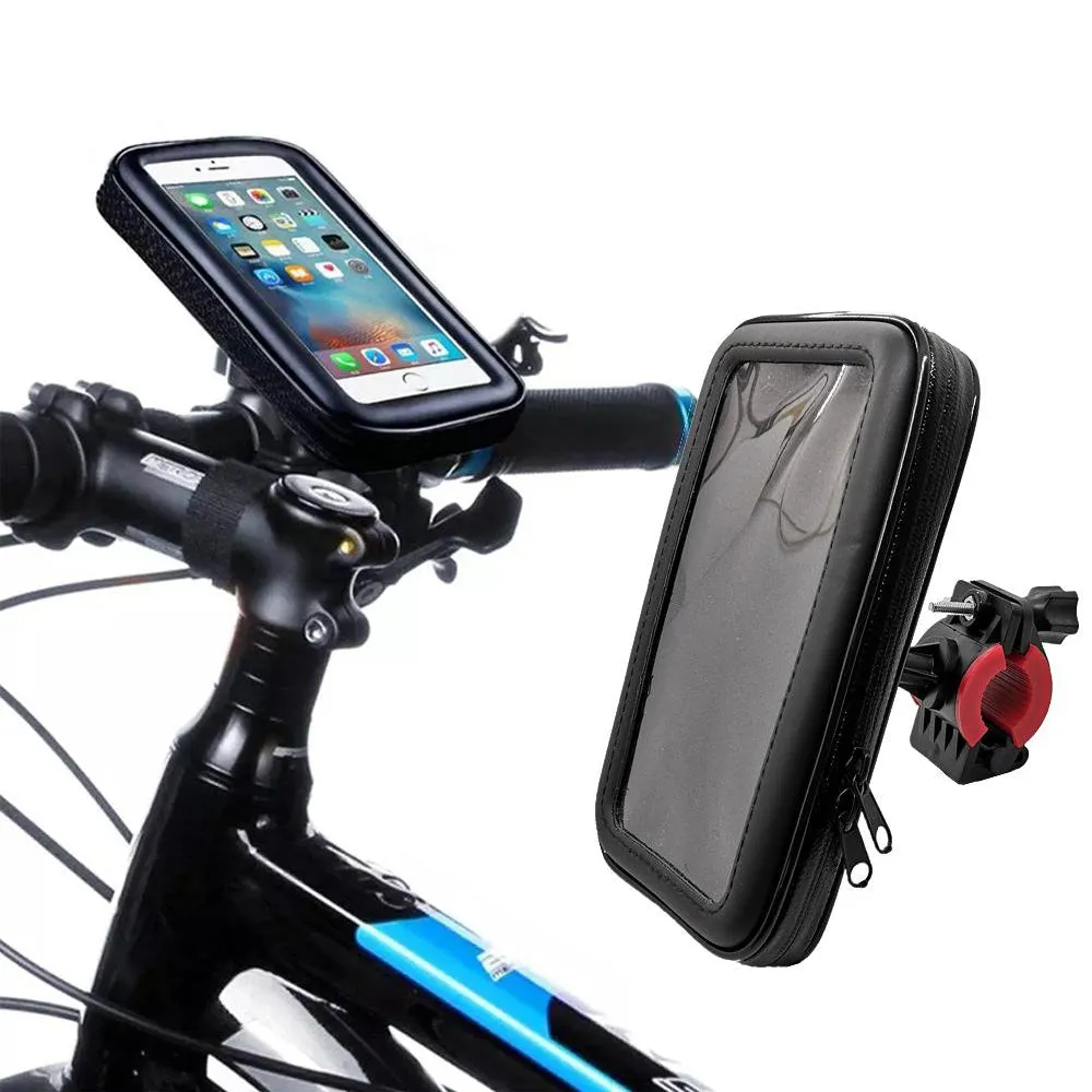 Waterproof Bike Handlebar Mobile Phone Holder for 6.3-inch Mobile Phones