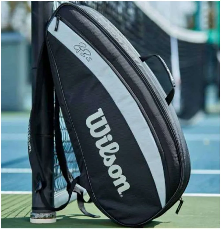 WILSON RF TEAM 6 RKT BAG BLACK/GREY