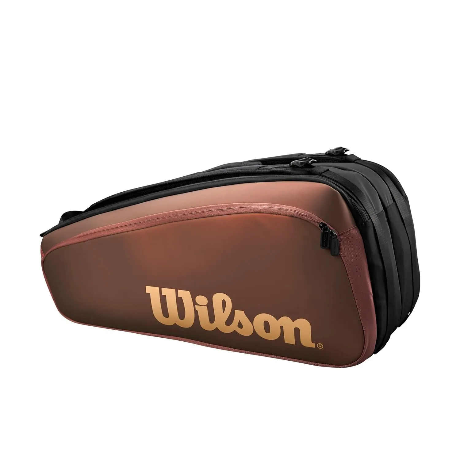 Wilson Super Tour Pro Staff V14 9PK Racquet Bag, Black/Brown