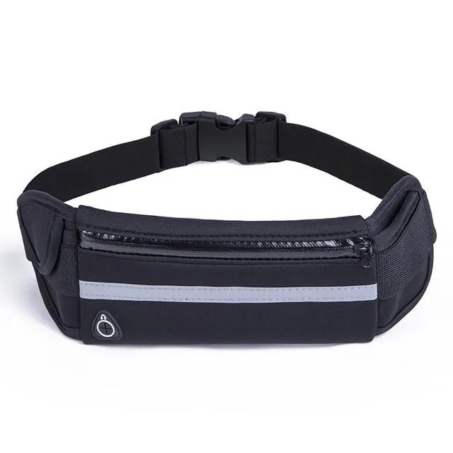 Women or Men Running Waist Bag" Waterproof " Mobile Phone Holder Jogging Sports Running Gym Fitness Bag