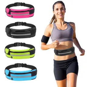 Women or Men Running Waist Bag" Waterproof " Mobile Phone Holder Jogging Sports Running Gym Fitness Bag