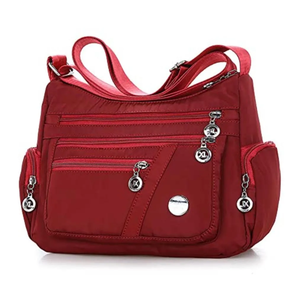 Women's Shoulder Lightweight Crossbody Multiple Pockets Messenger Bag