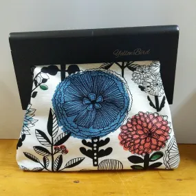 YELLOWBIRD CLUTCH FABRIC BAG BLACK FRAME