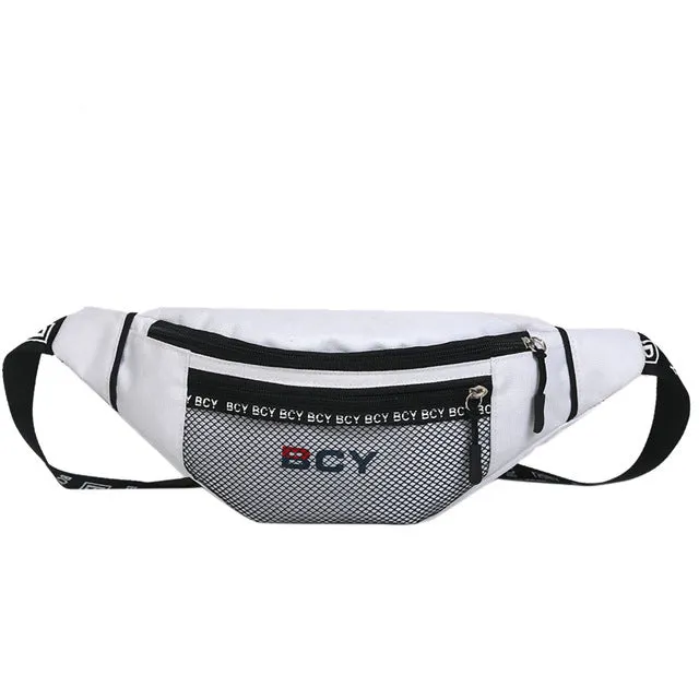 Zipper Canvas Waist Bag